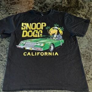 SNOOP DOG Multicolored Crew Neck Short Sleeve T-Shirt